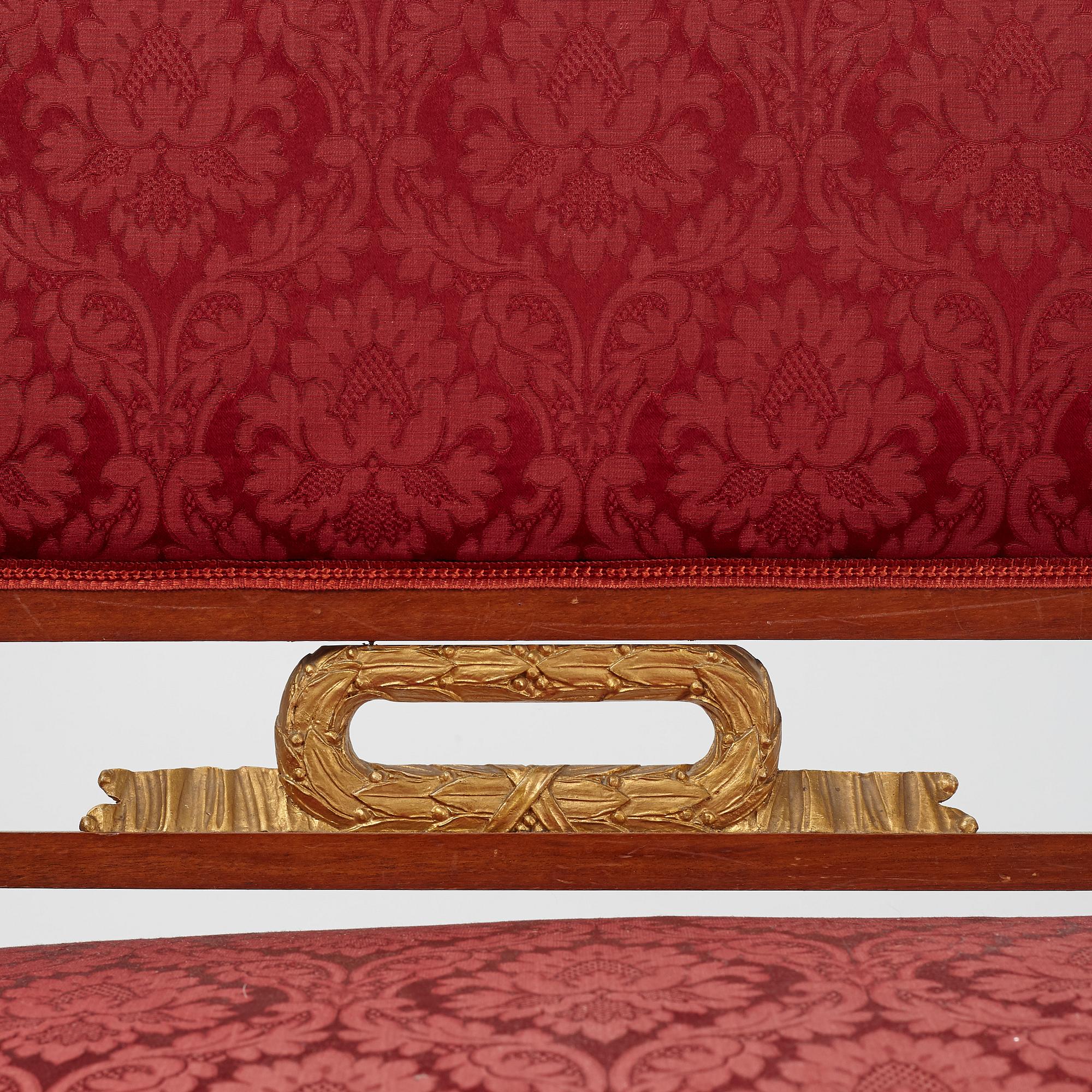 An empire style sofa, ca 20th Century.