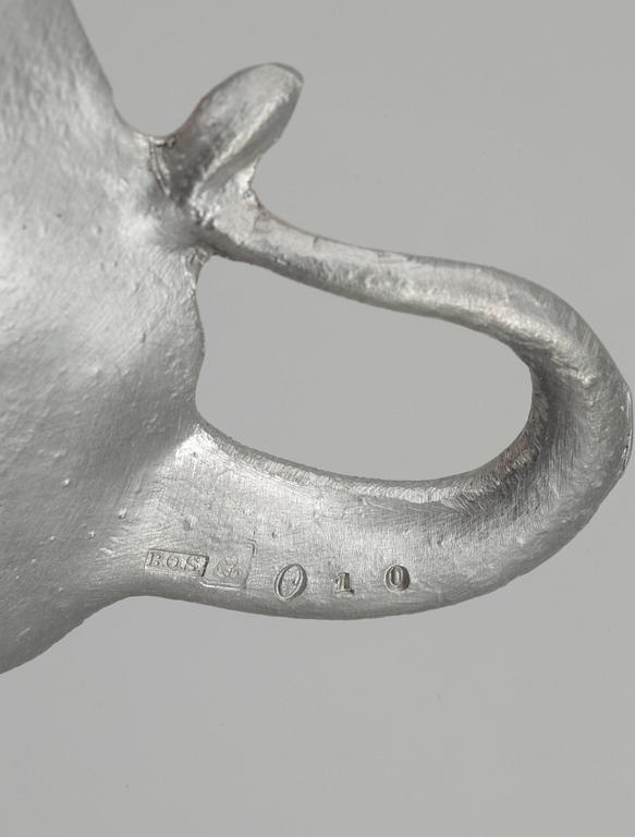 NATTLJUSSTAKAR, ett par, tenn, rokokostil, 1800/1900-tal.