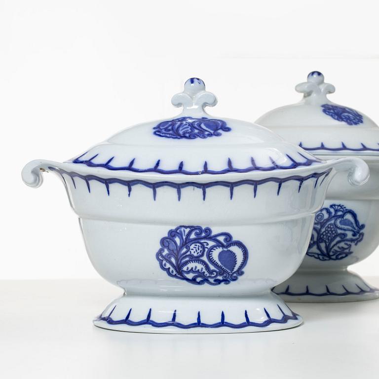 Wilhelm Kåge, service, 84 pieces, "Liljeblå", Gustavsberg.