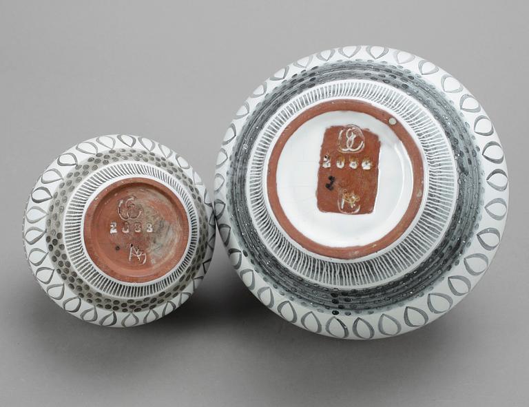 VASER, 2st, "Grafika" Ingrid Atterberg, Upsala Ekeby, 1950-tal.