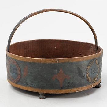 Förningskorg, Hälsingland, daterad 1820.