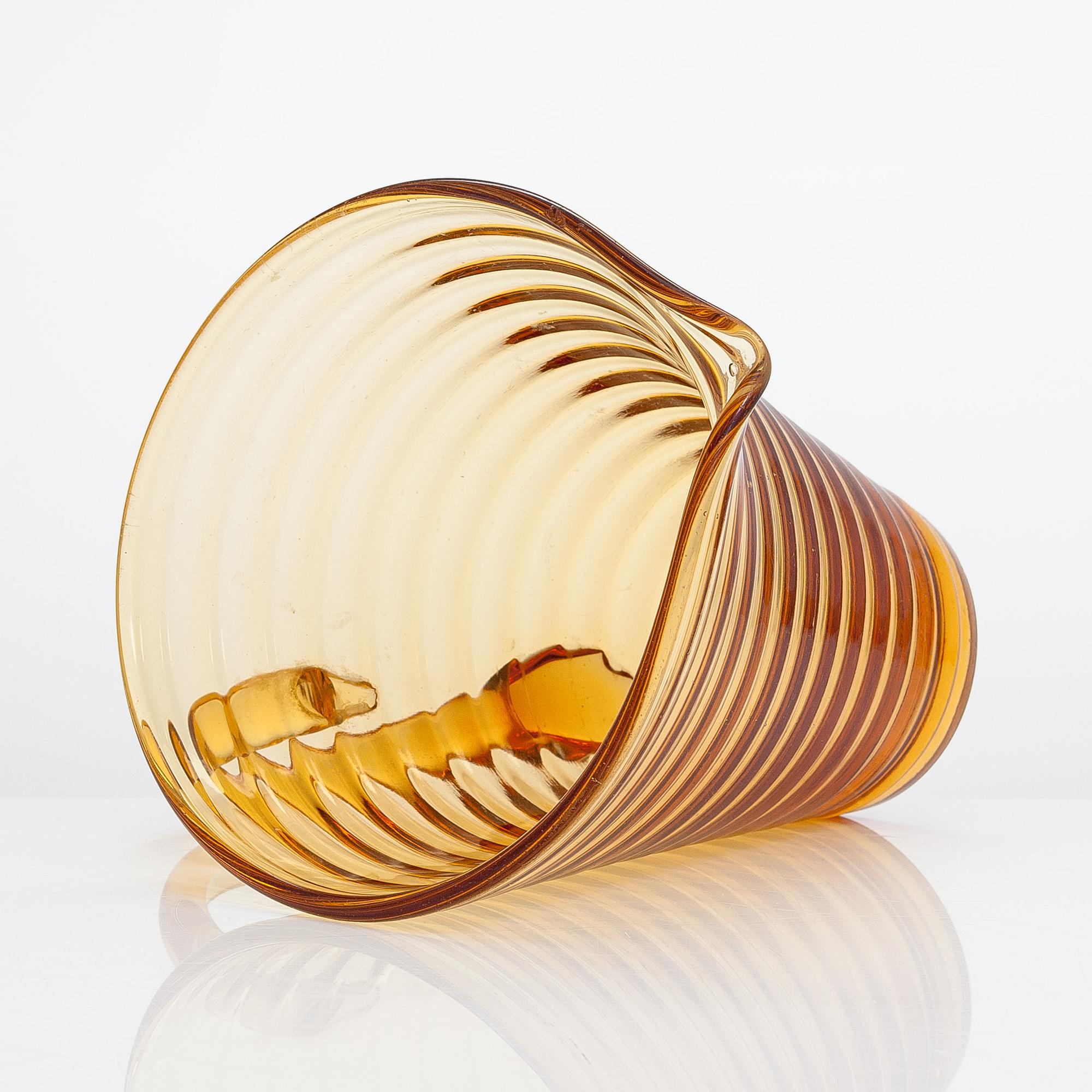 Aino Aalto, a 'Bölgeblick' glass pitcher. In production 1935-1938.