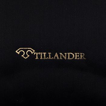 Necklace and earrings, brilliant cut diamonds, 18K white gold and gold. A. Tillander, Helsinki.