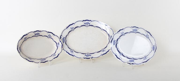 MATSERVIS, c:a 55 delar, flintgods, "Paris", Gustafsberg.