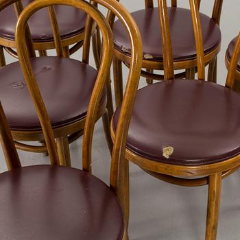 6 BENTWOOD CHAIRS SECOND HALF OF 20TH CENTURY, THONET-STYLE.