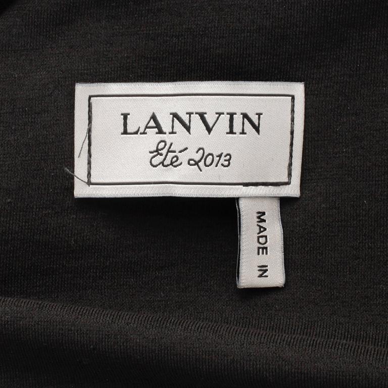 DRESS, Lanvin, a grey one shoulder dress.