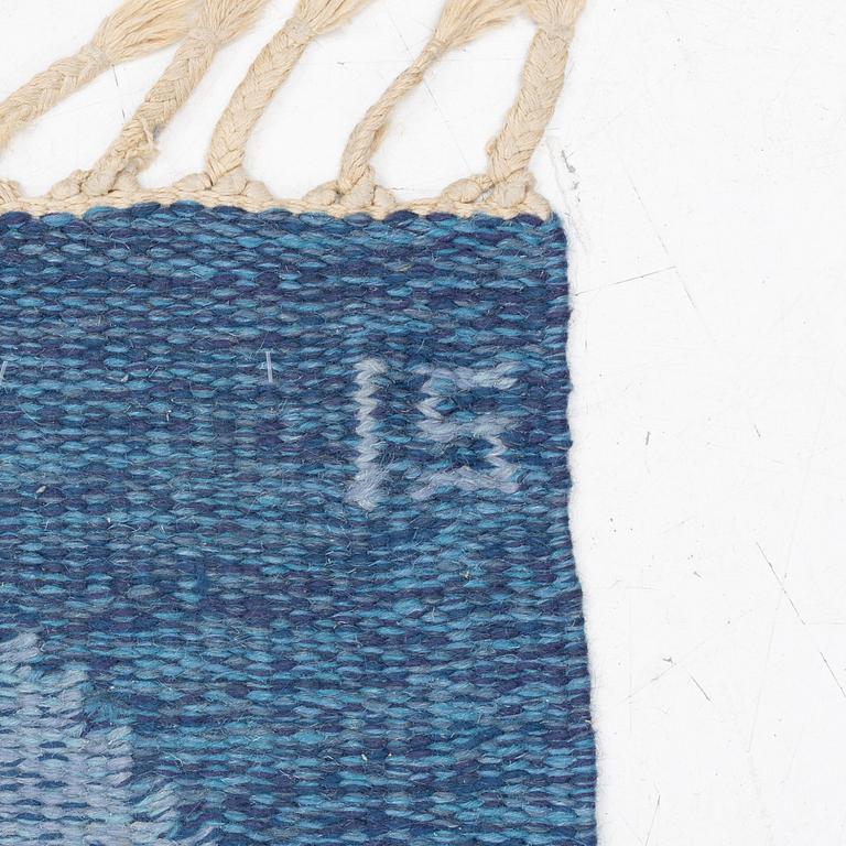 Ingegerd Silow, a 'Siljan' flat weave rug, signed IS, c. 275 x 185 cm.