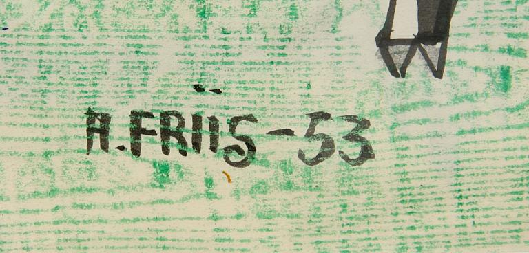 ALLAN FRIIS, blandteknik, sign o dat -53.