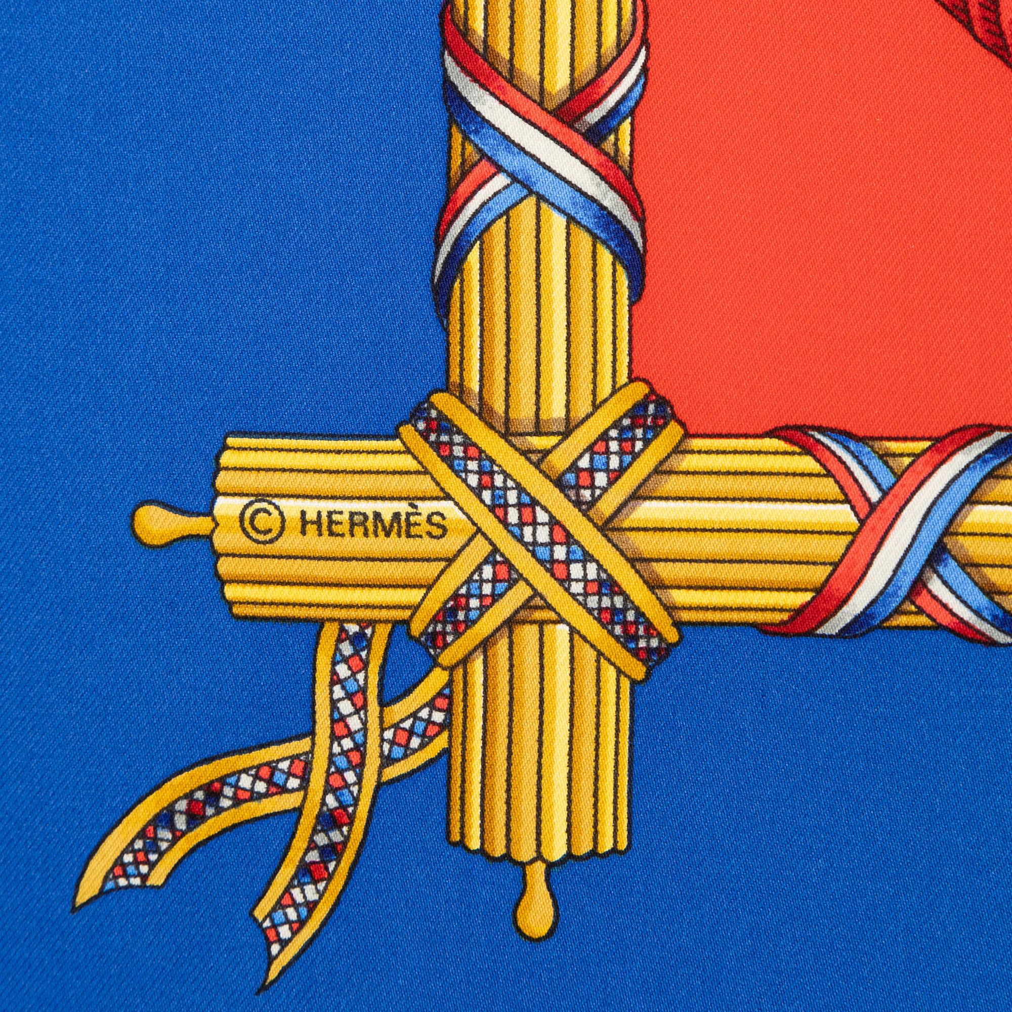 Hermès, scarf, "1789 Liberté Égalité Fraternité".