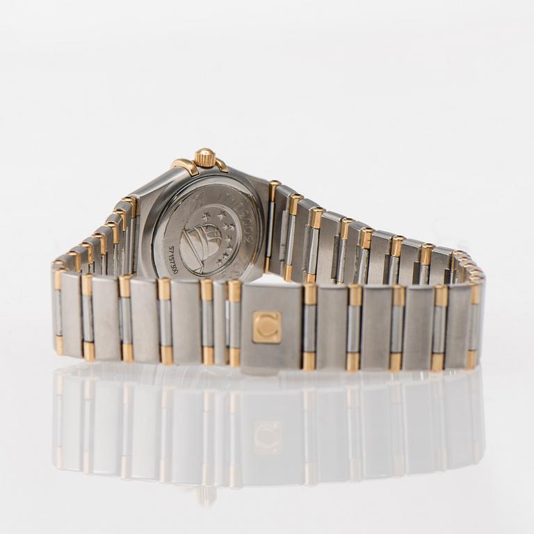 ARMBANDSUR, dam, Omega Constellation, stål och guld, 1900-talets slut.