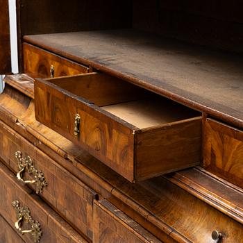 A rococo parquetry cabinet, Stockholm, later part 18th century.