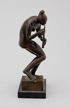 OSCAR JOHANNESSON, skulptur, brons. Sign.