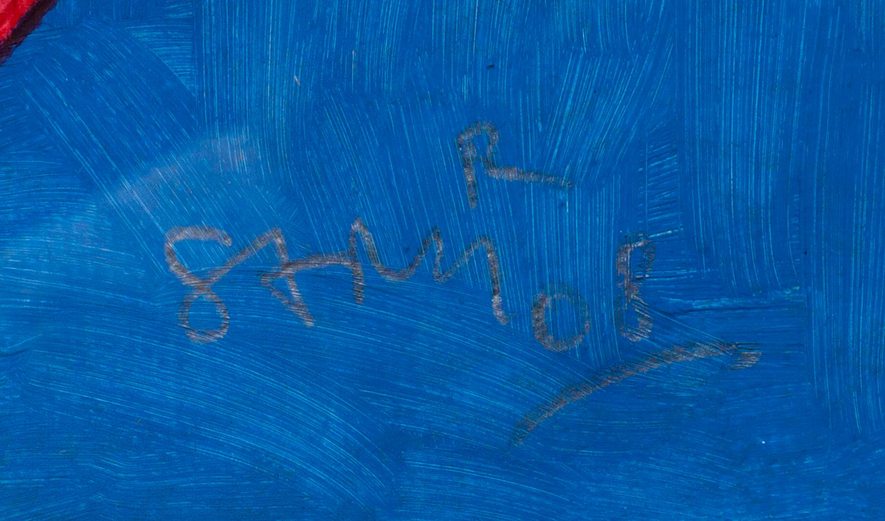 SAMI RINNE (FINLAND), olja på papper, sign. och dat. -08.