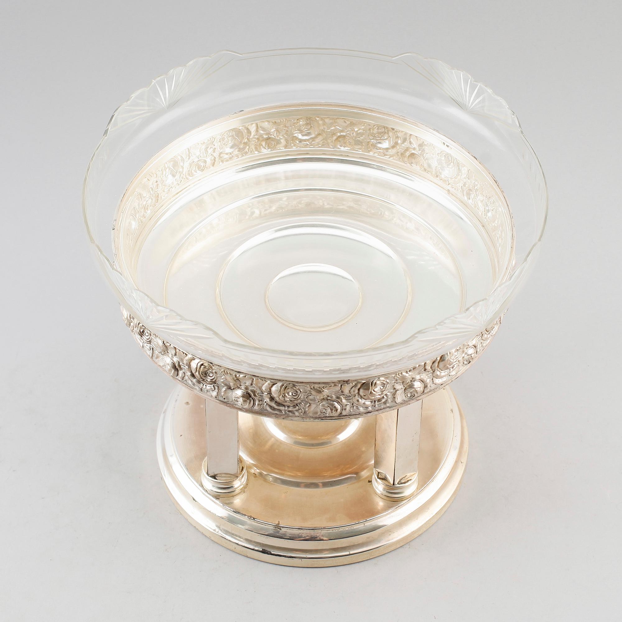 BORDSUPPSATS, nysilver, 1900-talets första hälft.