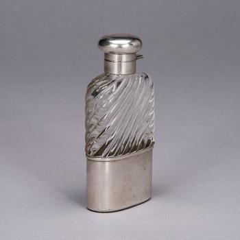 FICKPLUNTA, silver och kristall, Gustav Anton Scheidt, Wien ca 1900-talets första kvartal.