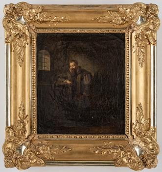 OKÄND KONSTNÄR, olja på duk, 1800-tal.