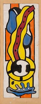 FERNAND LÉGER, "PROJET POUR UNE PEINTURE MURALE".