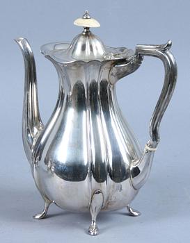 KAFFESERVIS, 3 delar, silver, GAB, Stockholm, 1927.