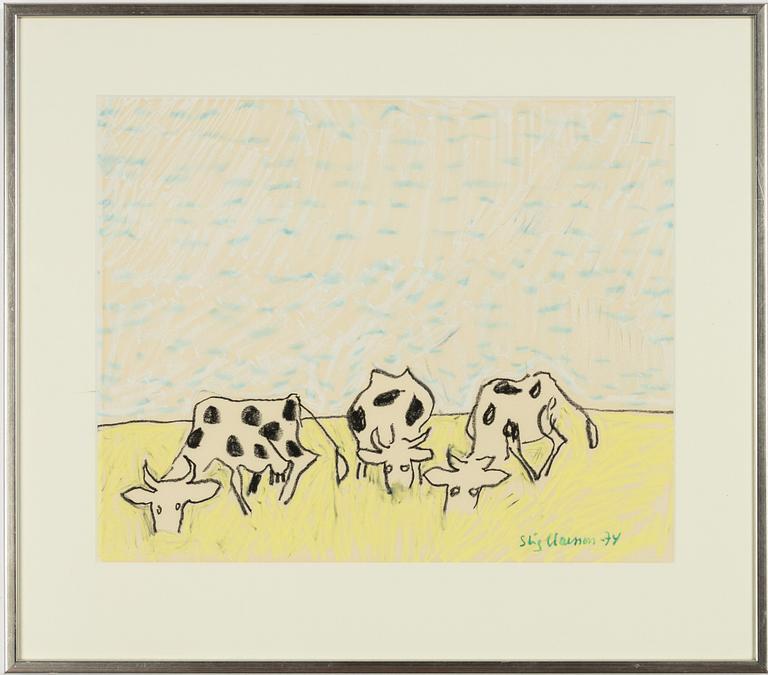 Stig Claesson, Grazing Cows.