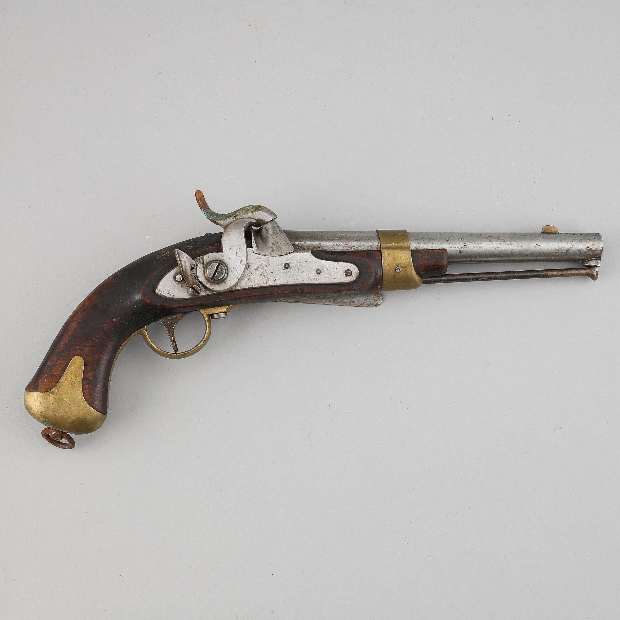 SLAGLÅSPISTOL, svensk, m/1845 för flottan.