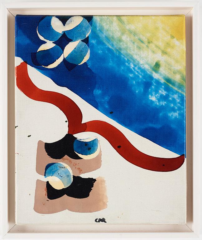 CARL FREDRIK REUTERSWÄRD, laquer and tempera on canvas, signed CFR and dated 1961-62.