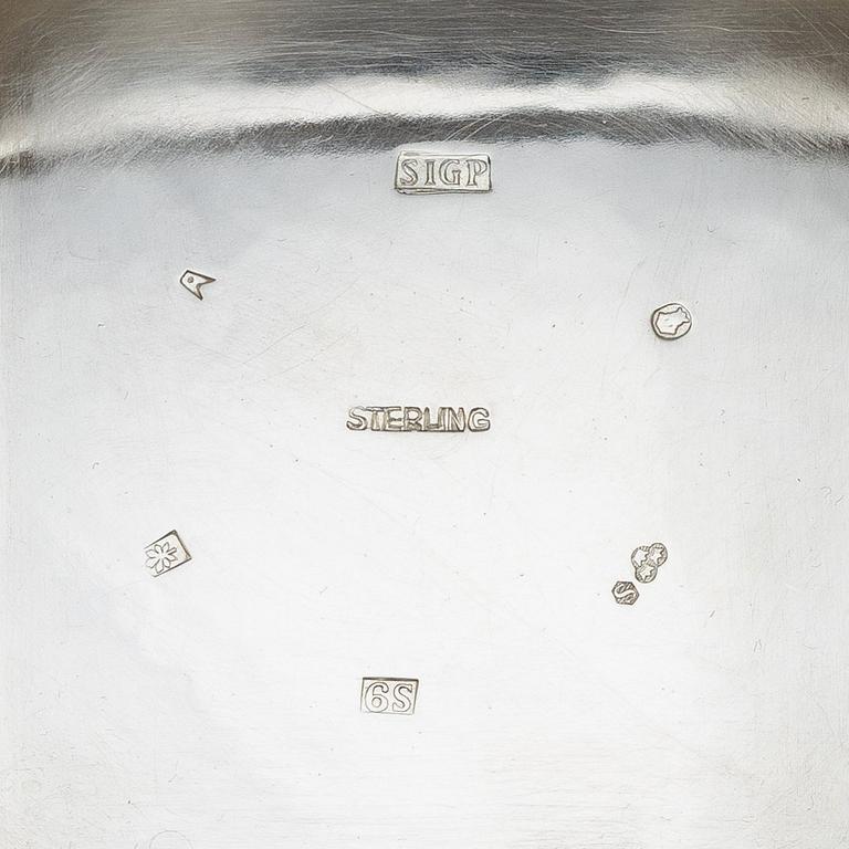 Sigurd Persson, skål, sterling silver, Stockholm 1968.