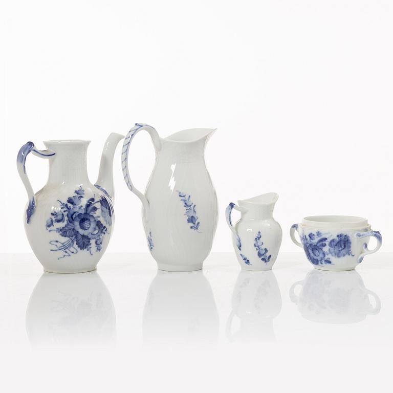 A 53-piece 'Blå Blomst' porcelain coffee service, Royal Copenhagen, Denmark.