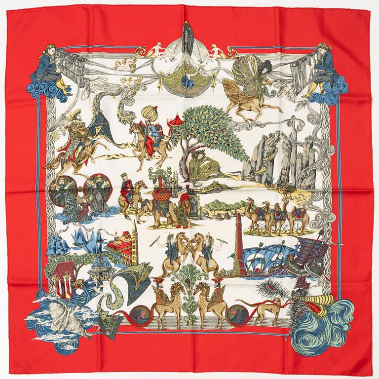 Hermés, scarf, "Au Fil de la Soie".