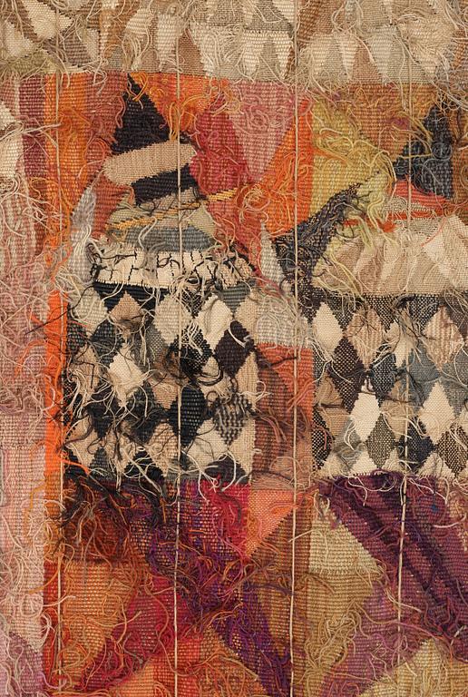 TAPESTRY. "Karneval". Tapestry weave variant (gobelängvariant). 230 x 160,5 cm. Signed AB MMF MR.