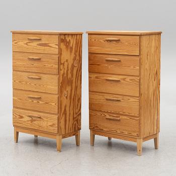 Dressers, a pair, second half of the 20th century.