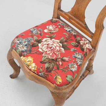 A Swedish rococo chair, Stockholm, later part 18th century.