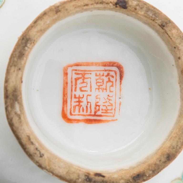Skål, porslin, sen Qingdynasti, Kina.