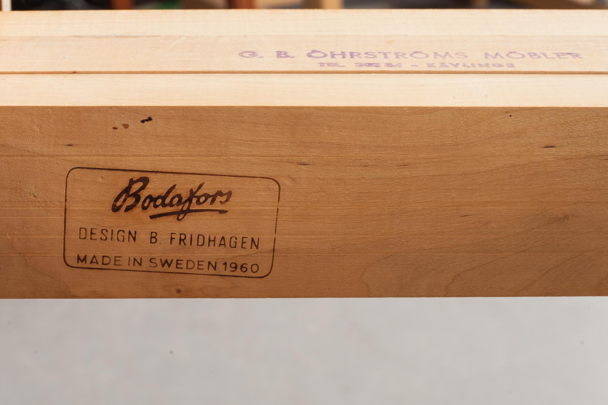 MATGRUPP, 5 delar, Bertil Fridhagen, Bodafors, 1950/60-tal.