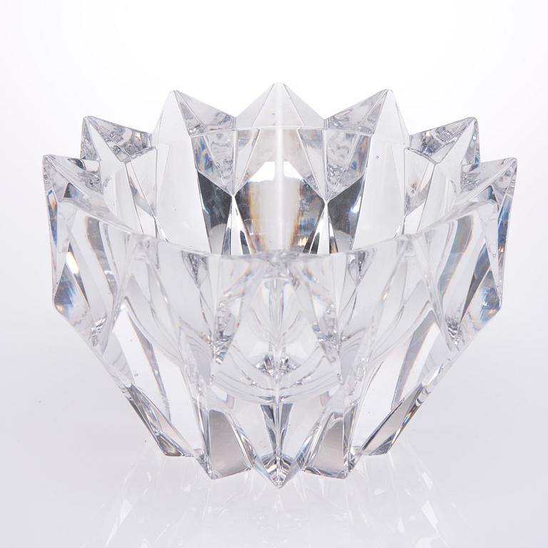 SKÅL, glas, "Näckros", signerad Aimo Okkolin Riihimäen Lasi Oy.