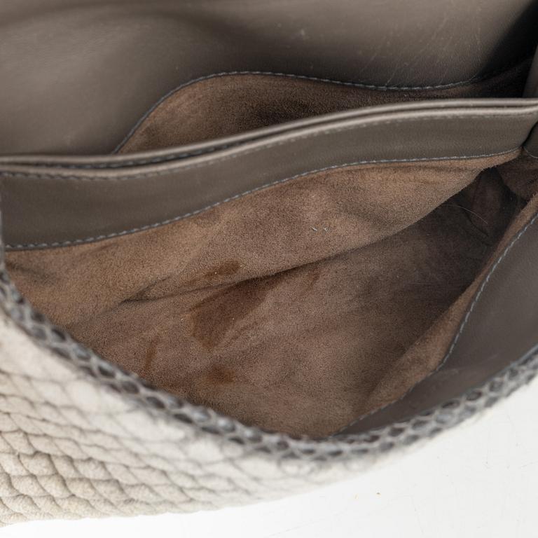 Bottega Veneta, 'Olimpia' quilted velvet shoulder bag.