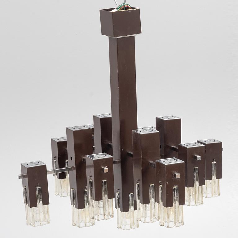 Gaetano Sciolari, a ceiling lamp, 1960s/70s.