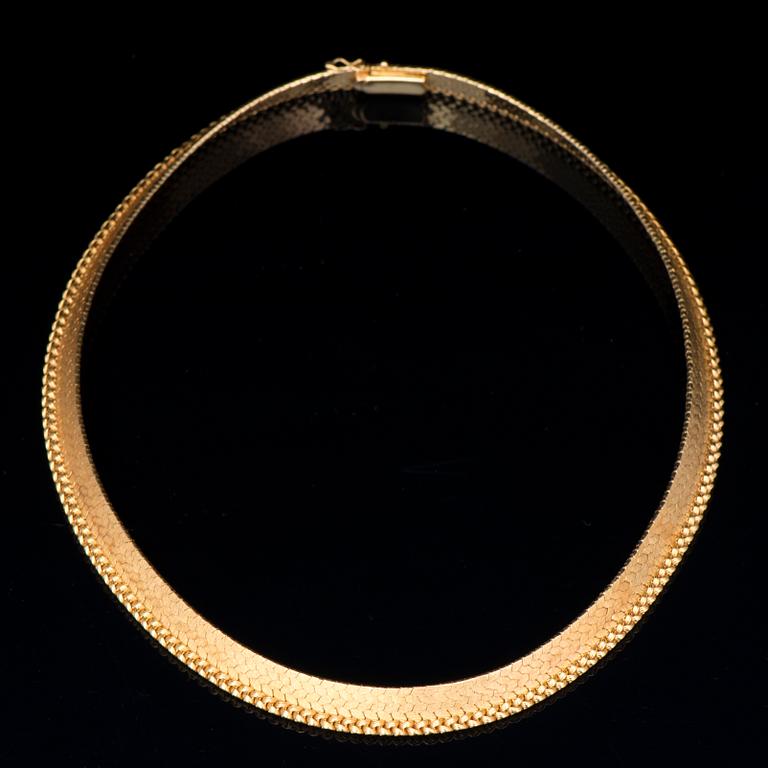 HALSSMYCKE, 18K guld. Frankrike.
