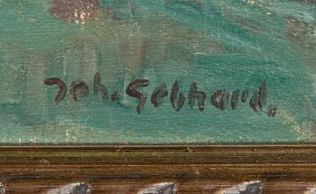 Johannes Gebhard, olja på duk, signerad.