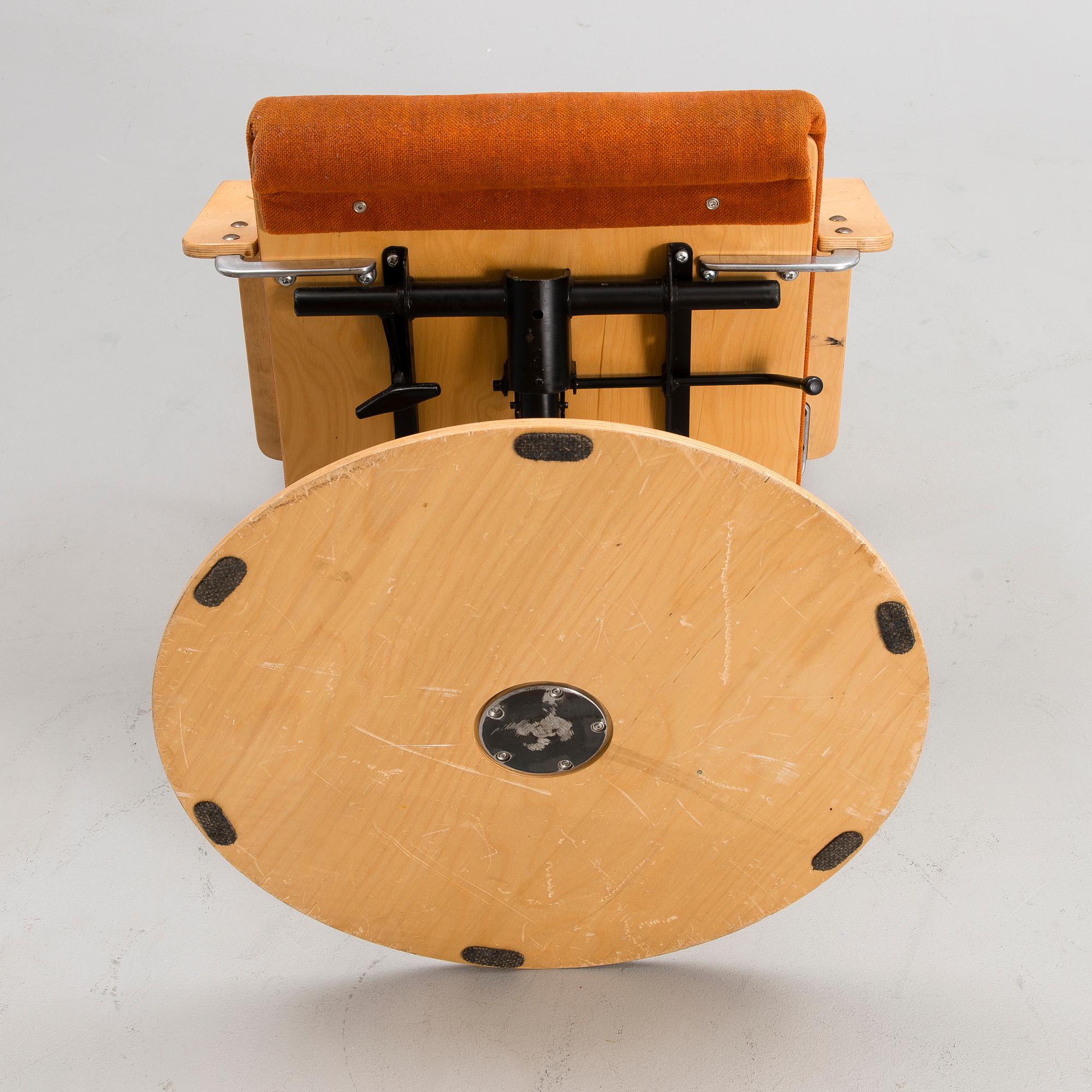 YRJÖ KUKKAPURO, TYÖTUOLI, "Plaano", Avarte, 1900-luvun loppupuoli.