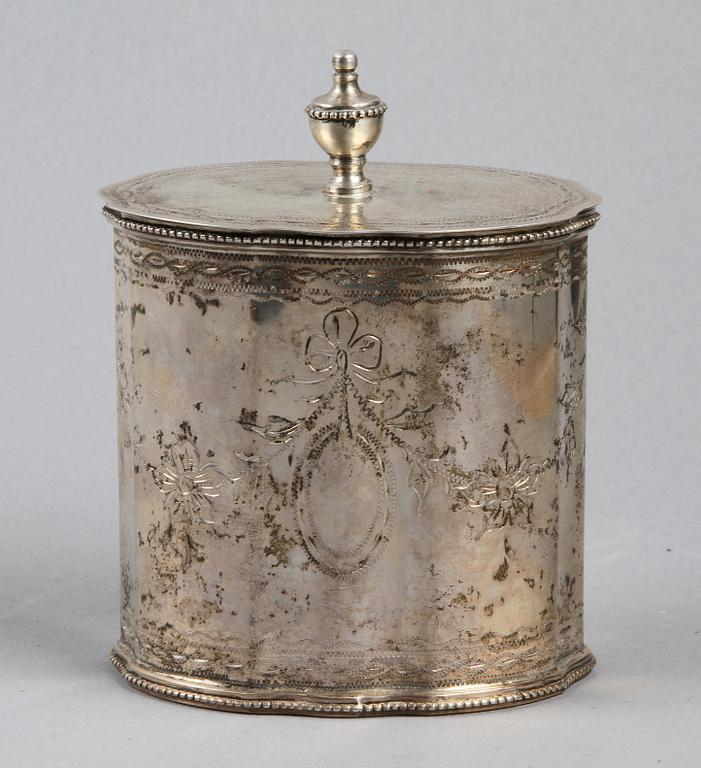 TEBURK, silver, Lissabon, Portugal, 1800/1900-tal. Vikt 350 gram.