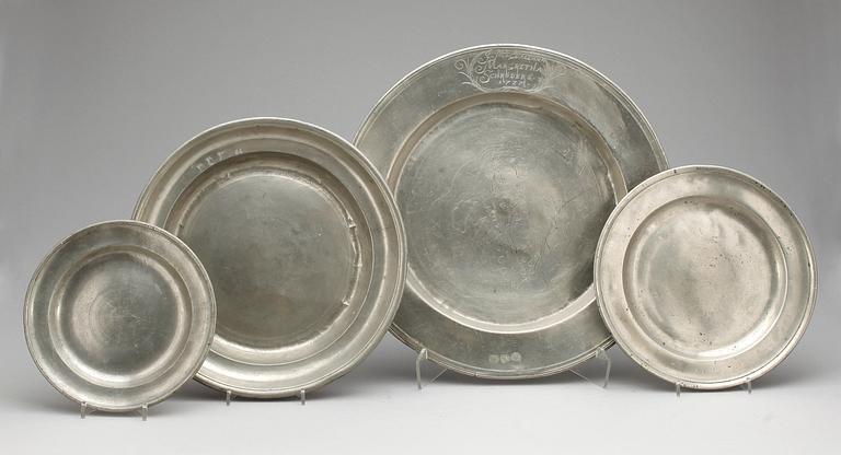 FAT, 4 st, tenn, bla Carl Jacob Lemon, Stockholm, 1837.