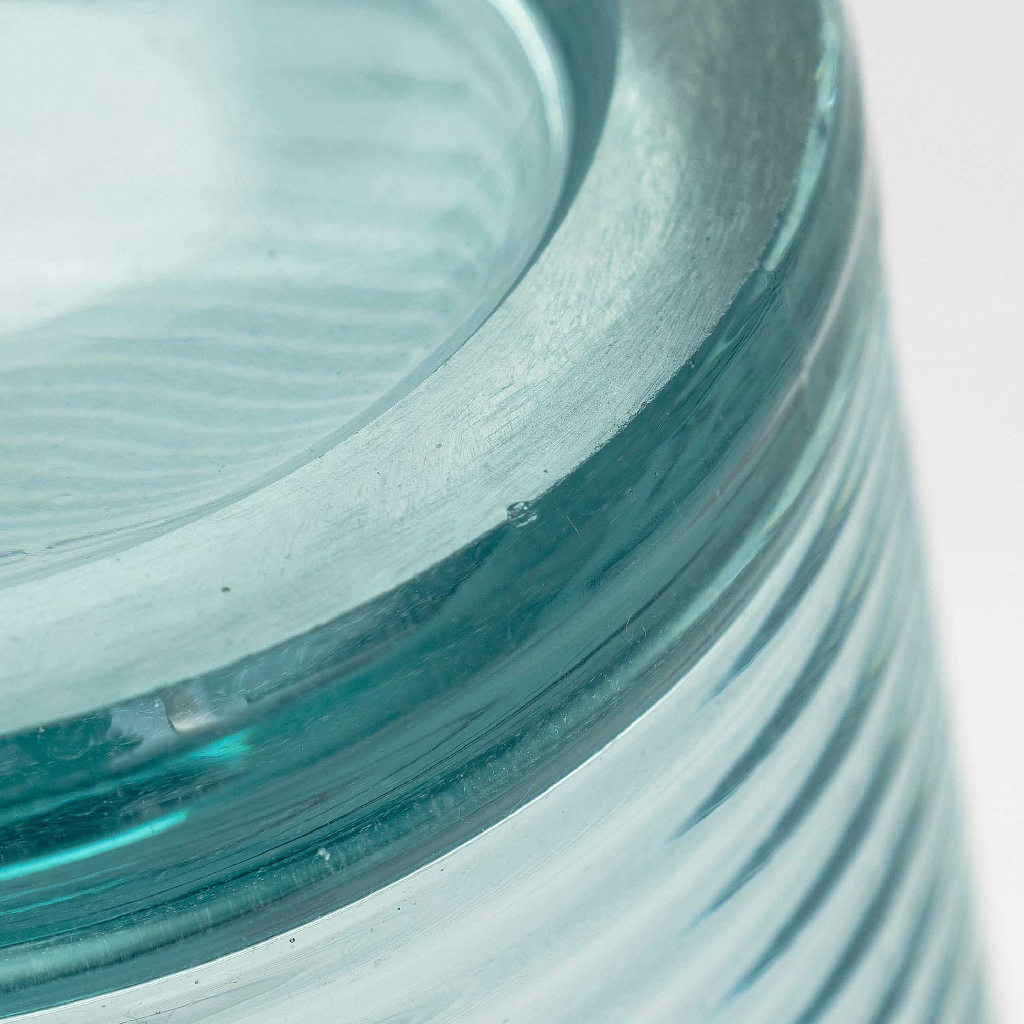 Aino Aalto, glass model 4059 and a plate 4147, for Karhula Glassworks, in production 1937-1938.