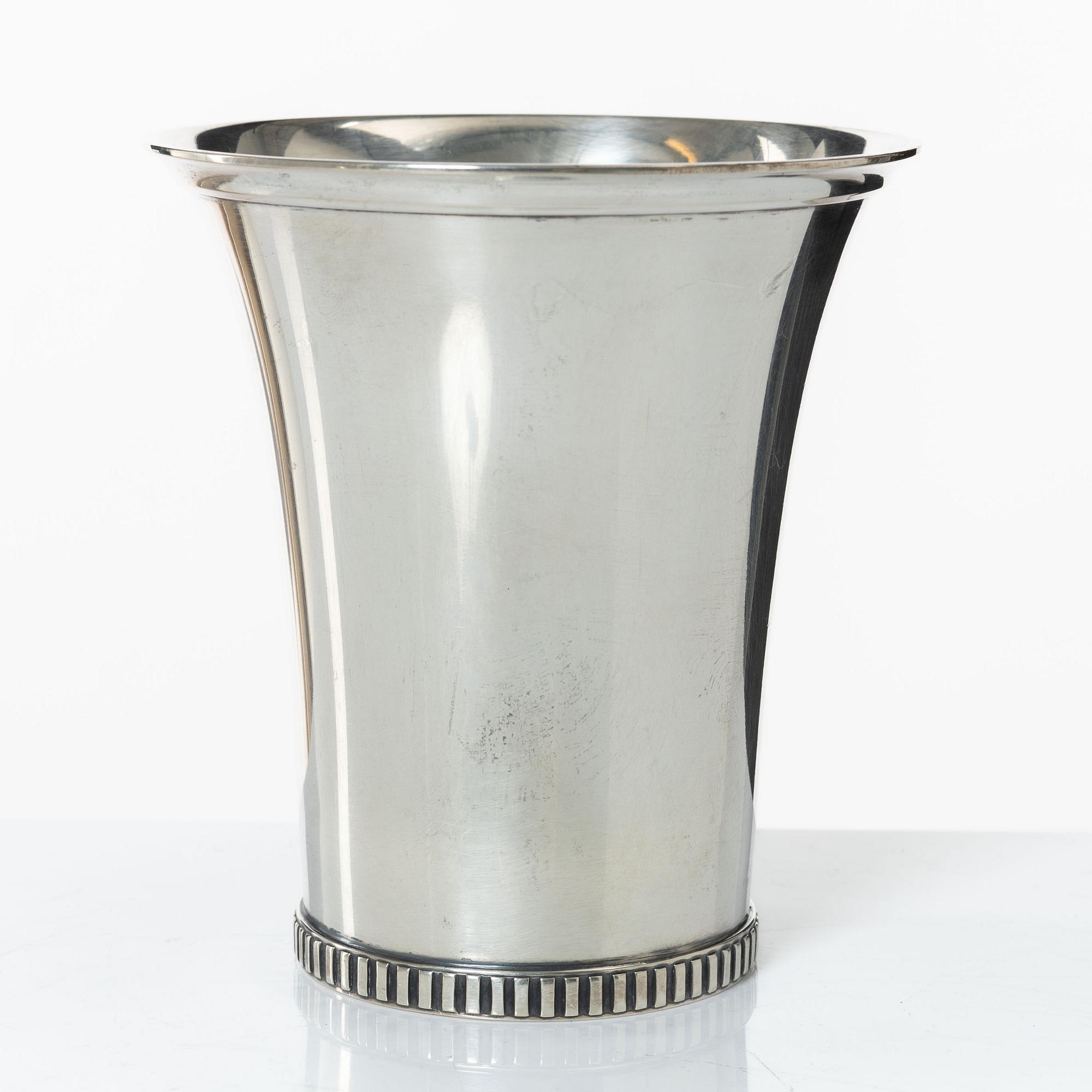 Grann & Laglye, bägare, silver, Köpenhamn, Danmark 1932.