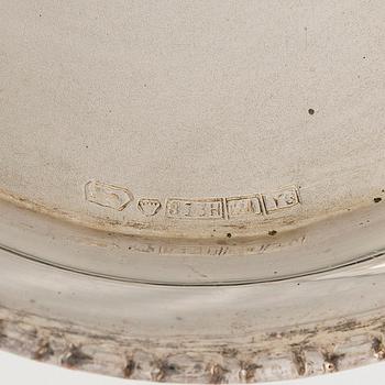 A 12-piece set of silver glass coasters, Kultakeskus, Hämeenlinna 1952. In original fitted case.