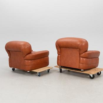 Armchairs, a pair, late 20th century.