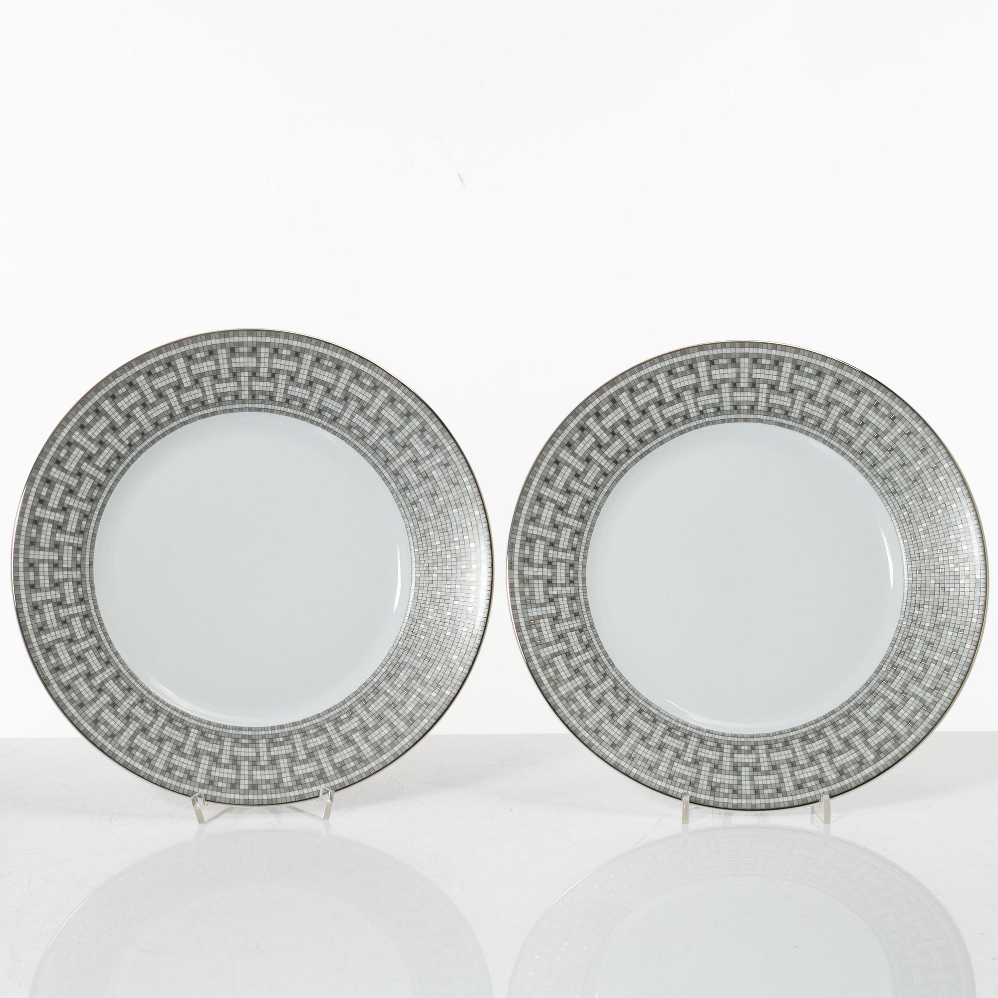 Hermès, plates, 4 pcs, "Mosaique au 24".