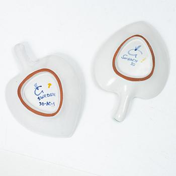 Stig Lindberg, Dish, 2+1, faience, Gustavsberg studio.