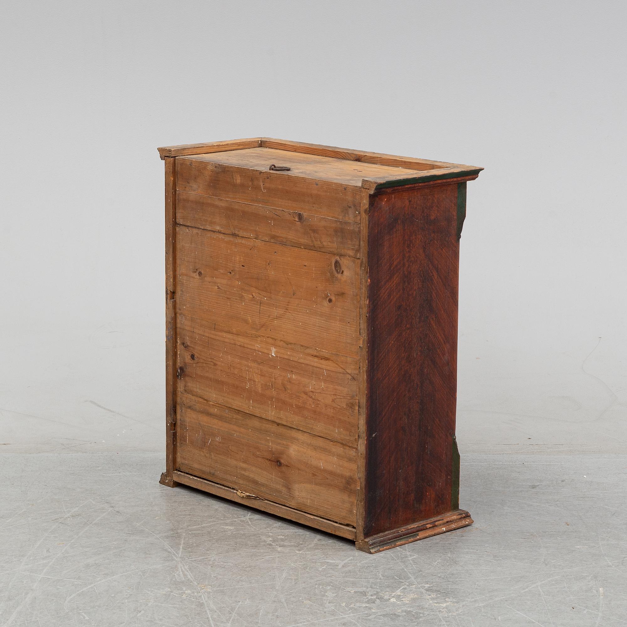 A Swedish hanging cabinet, mid or second half of the 19th century.