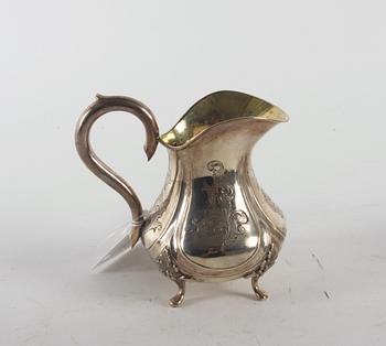 KAFFESERVIS, 3 delar, silver, J Hasselgren, Lund och C J Hellsten, Karlskrona.