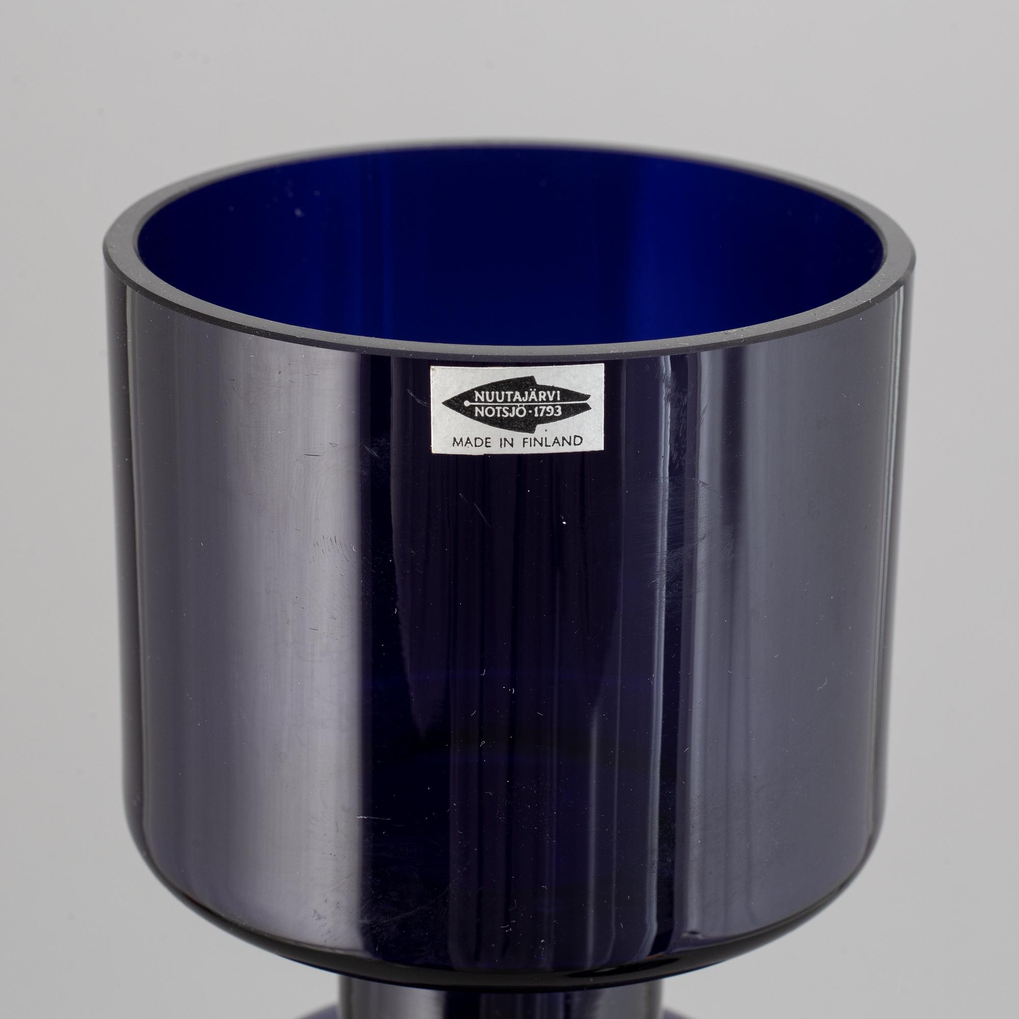 Oiva Toikka, a glass candlestick, Nuutajärvi, Notsjö, Finland 1973.